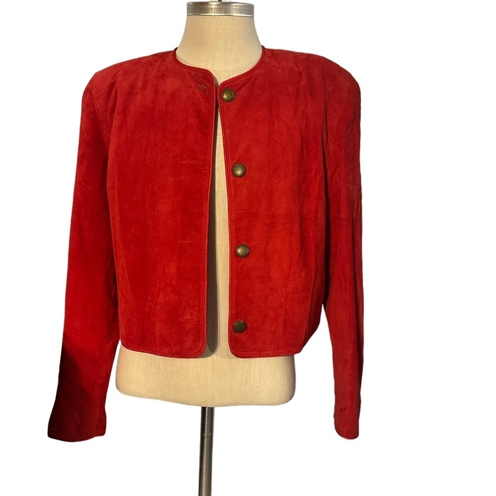 Wicked Cool Vintage Evan Davies Suede Red Coat